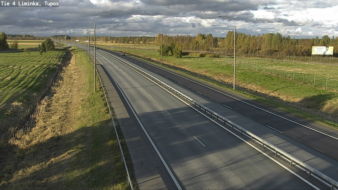 Weather Camera Image Väg 4 Limingo, Tupos, Liminka, Pohjois-Pohjanmaa