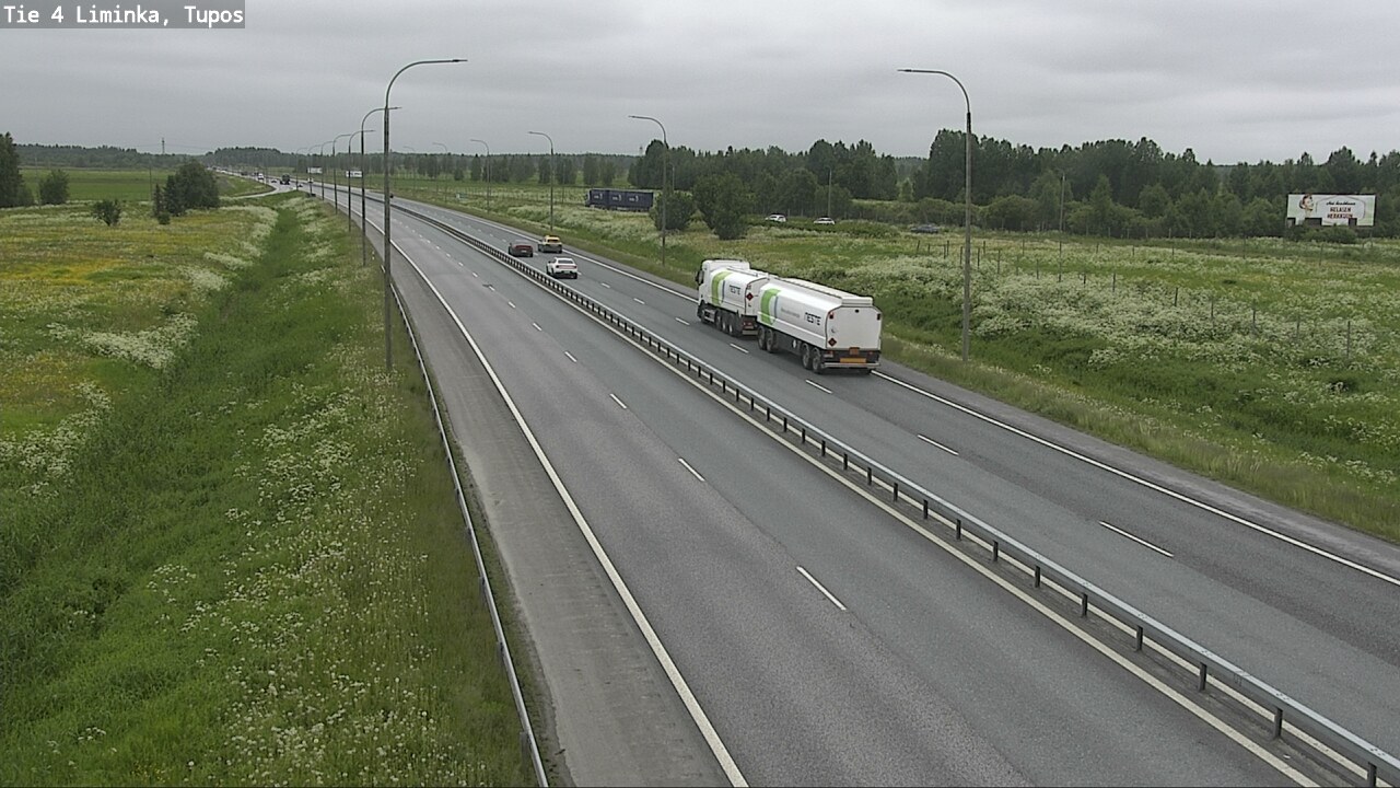 Kelikamerat Kuva Tie 4 Liminka, Tupos, Liminka, Pohjois-Pohjanmaa