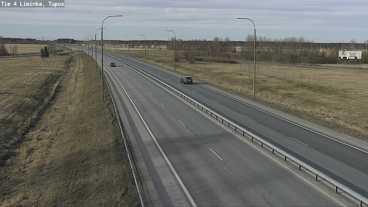 Weather Camera Image Väg 4 Limingo, Tupos, Liminka, Pohjois-Pohjanmaa