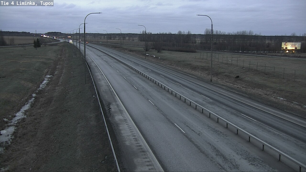 Weather Camera Image Väg 4 Limingo, Tupos, Liminka, Pohjois-Pohjanmaa