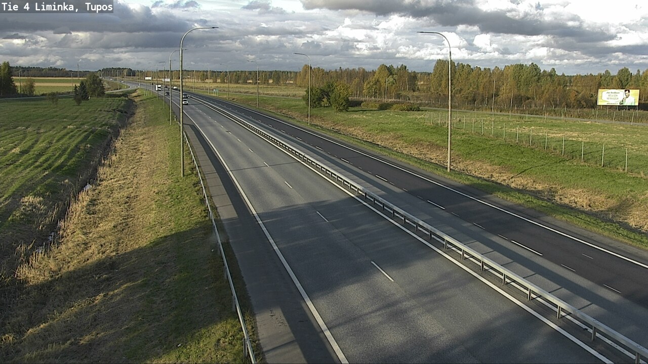 Weather Camera Image Väg 4 Limingo, Tupos, Liminka, Pohjois-Pohjanmaa