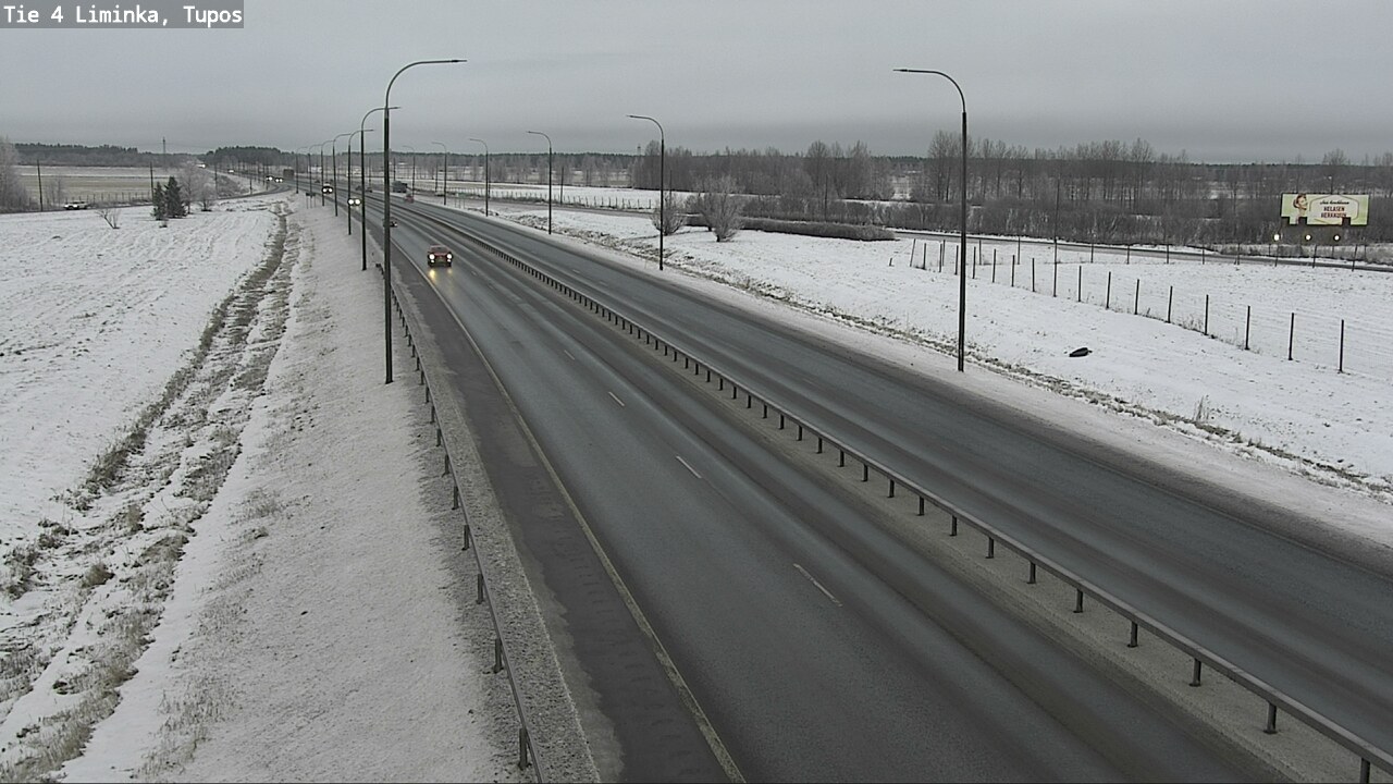 Weather Camera Image Road 4 Liminka, Tupos, Liminka, Pohjois-Pohjanmaa