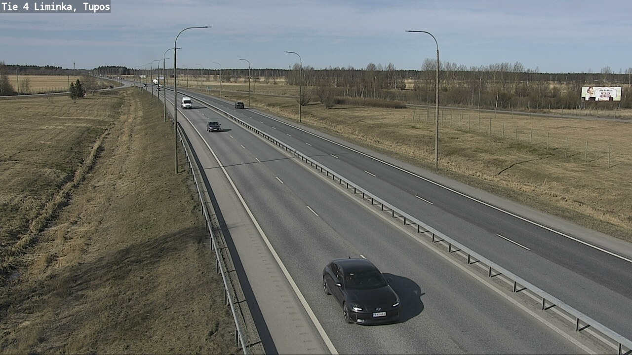 Weather Camera Image Väg 4 Limingo, Tupos, Liminka, Pohjois-Pohjanmaa