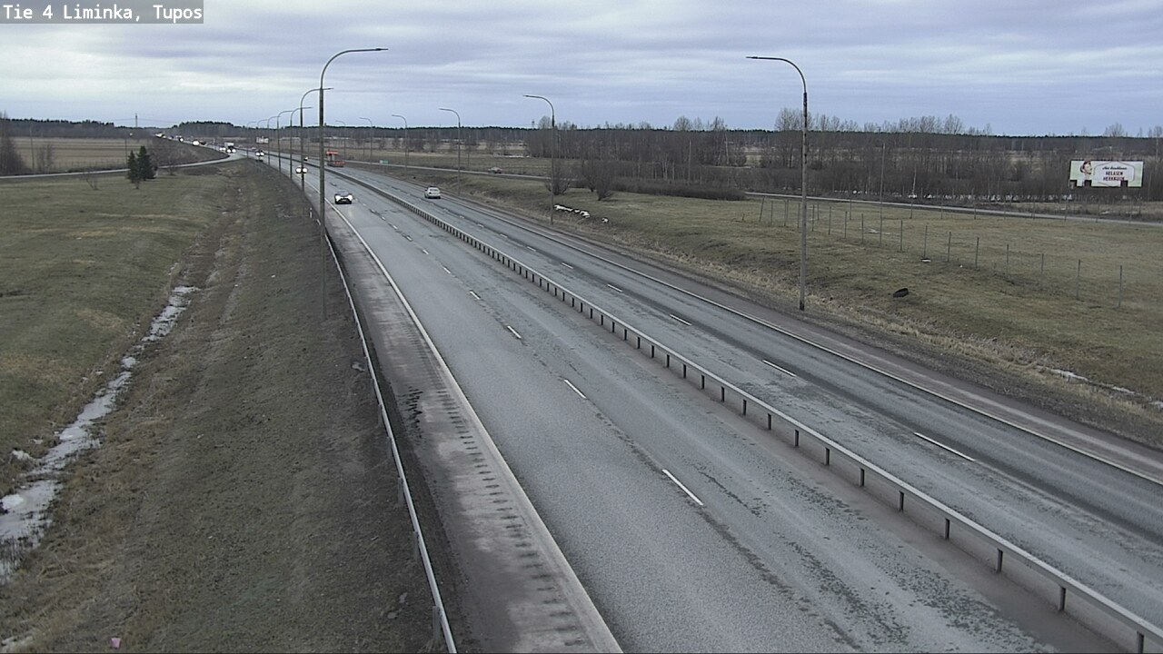 Weather Camera Image Väg 4 Limingo, Tupos, Liminka, Pohjois-Pohjanmaa