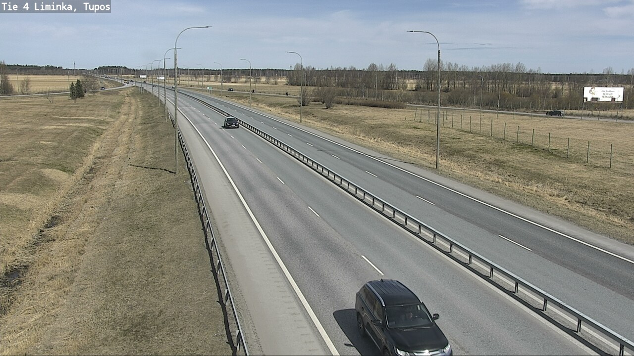Weather Camera Image Väg 4 Limingo, Tupos, Liminka, Pohjois-Pohjanmaa