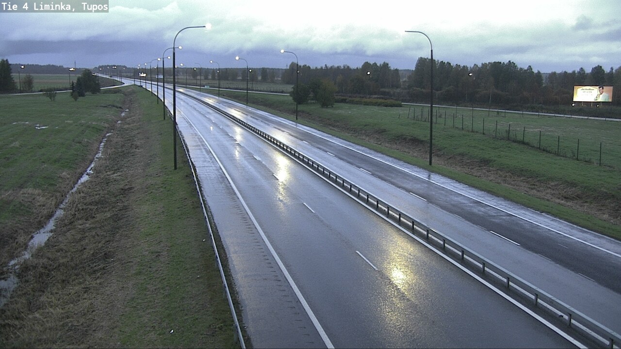 Weather Camera Image Väg 4 Limingo, Tupos, Liminka, Pohjois-Pohjanmaa
