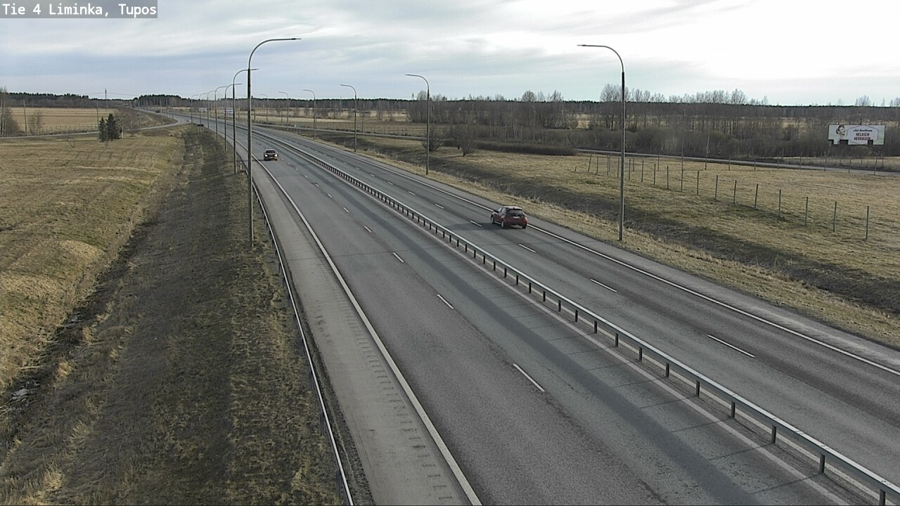 Weather Camera Image Väg 4 Limingo, Tupos, Liminka, Pohjois-Pohjanmaa