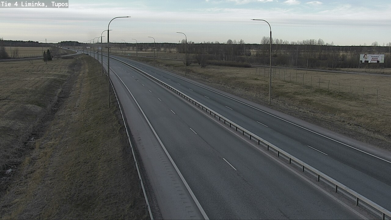 Weather Camera Image Väg 4 Limingo, Tupos, Liminka, Pohjois-Pohjanmaa