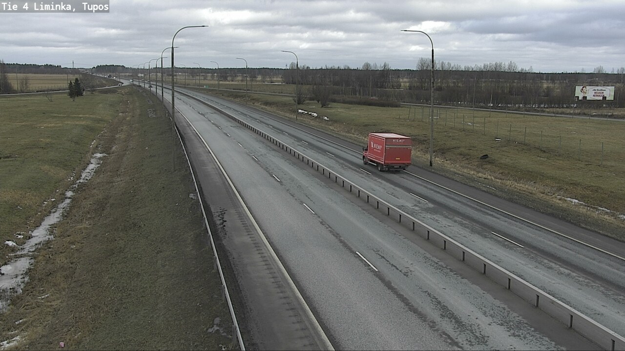 Weather Camera Image Road 4 Liminka, Tupos, Liminka, Pohjois-Pohjanmaa