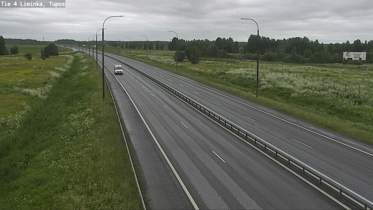 Weather Camera Image Väg 4 Limingo, Tupos, Liminka, Pohjois-Pohjanmaa