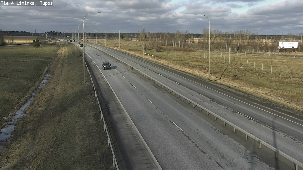 Weather Camera Image Road 4 Liminka, Tupos, Liminka, Pohjois-Pohjanmaa