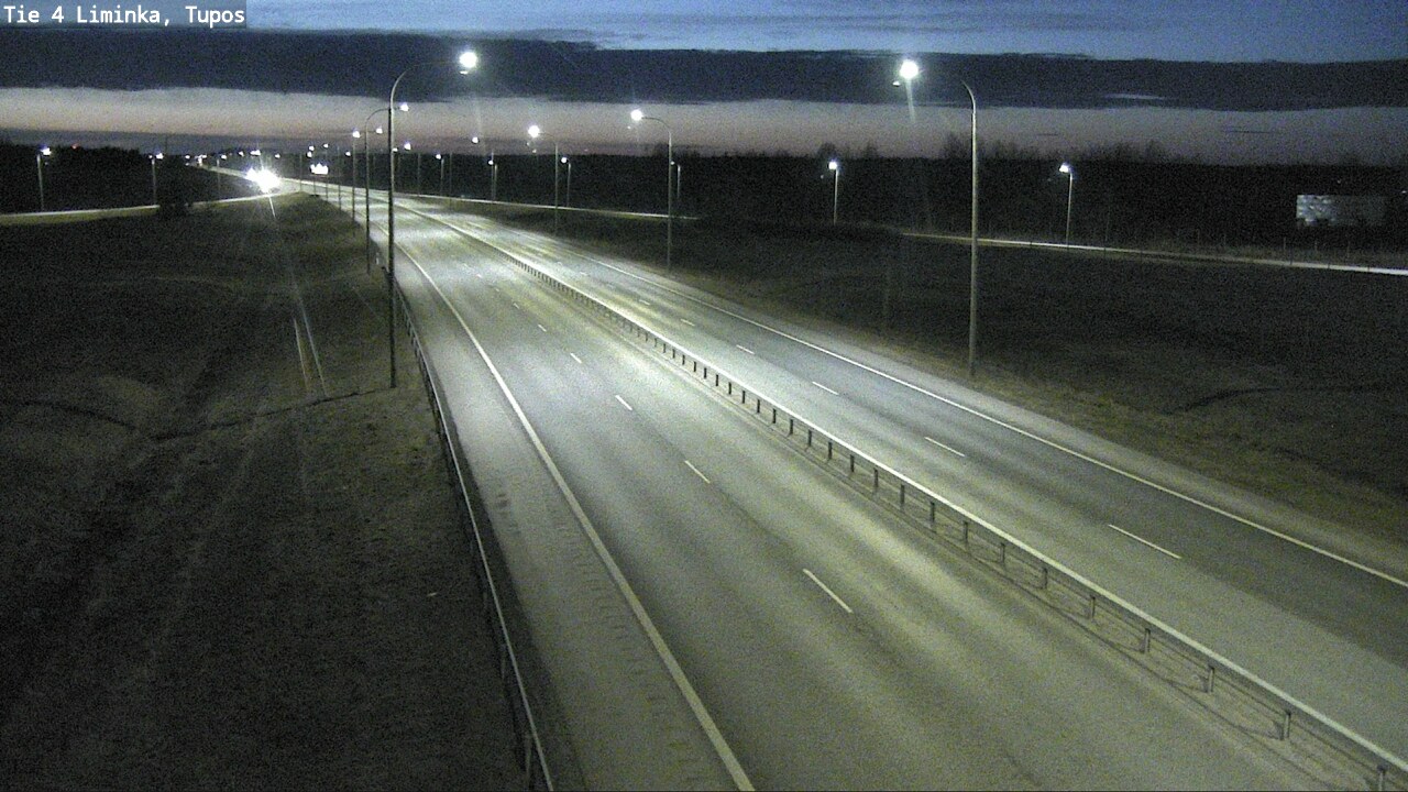 Weather Camera Image Väg 4 Limingo, Tupos, Liminka, Pohjois-Pohjanmaa