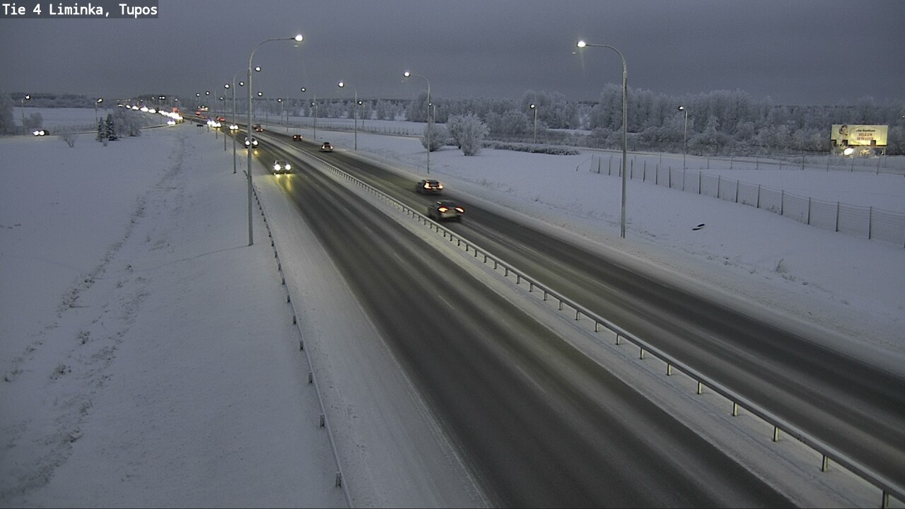 Weather Camera Image Road 4 Liminka, Tupos, Liminka, Pohjois-Pohjanmaa