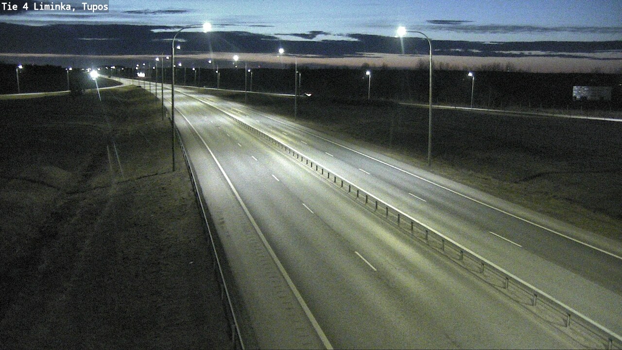 Weather Camera Image Väg 4 Limingo, Tupos, Liminka, Pohjois-Pohjanmaa