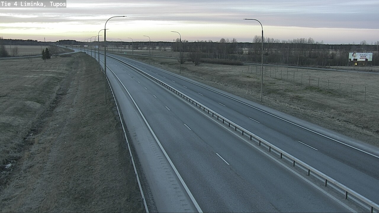 Weather Camera Image Väg 4 Limingo, Tupos, Liminka, Pohjois-Pohjanmaa