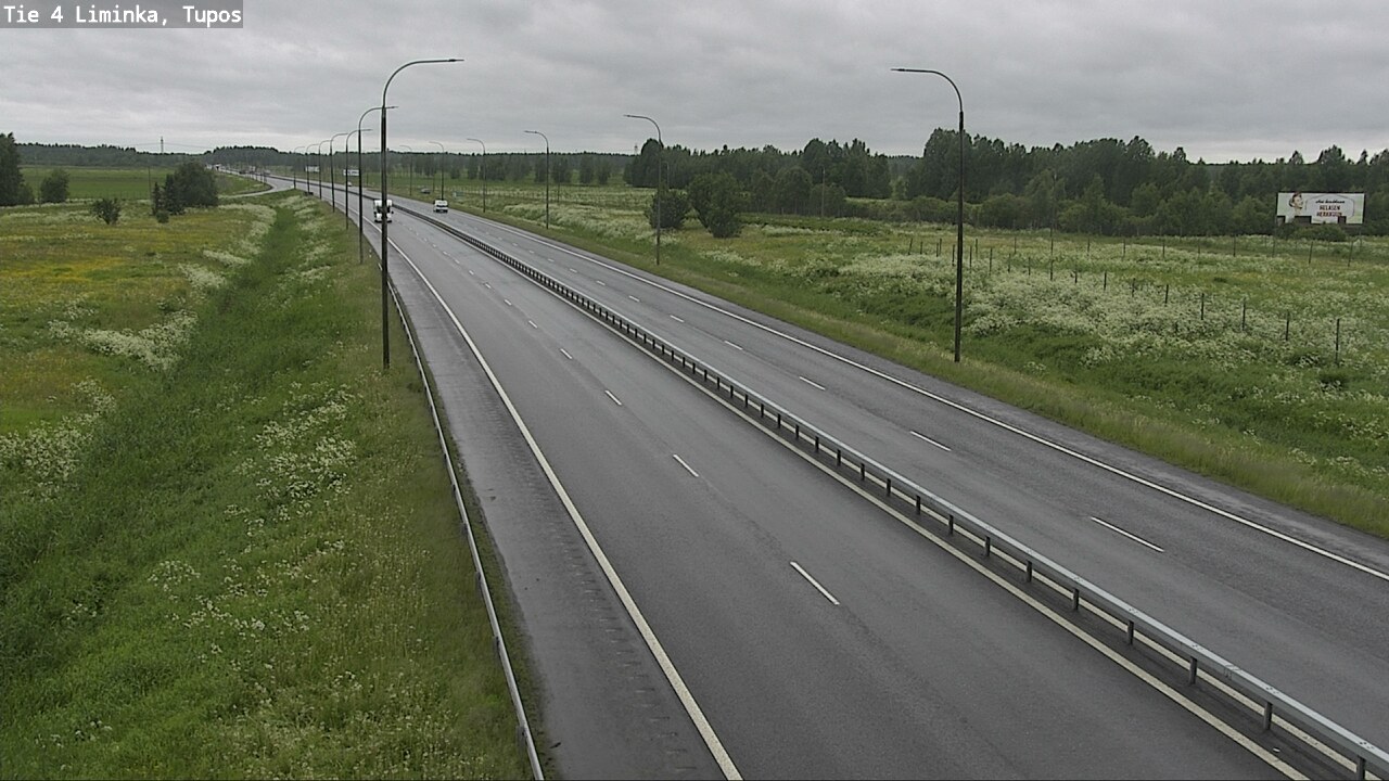 Weather Camera Image Väg 4 Limingo, Tupos, Liminka, Pohjois-Pohjanmaa