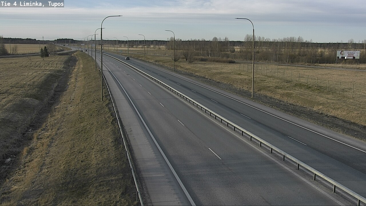 Weather Camera Image Väg 4 Limingo, Tupos, Liminka, Pohjois-Pohjanmaa
