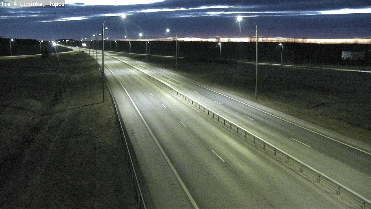 Weather Camera Image Road 4 Liminka, Tupos, Liminka, Pohjois-Pohjanmaa