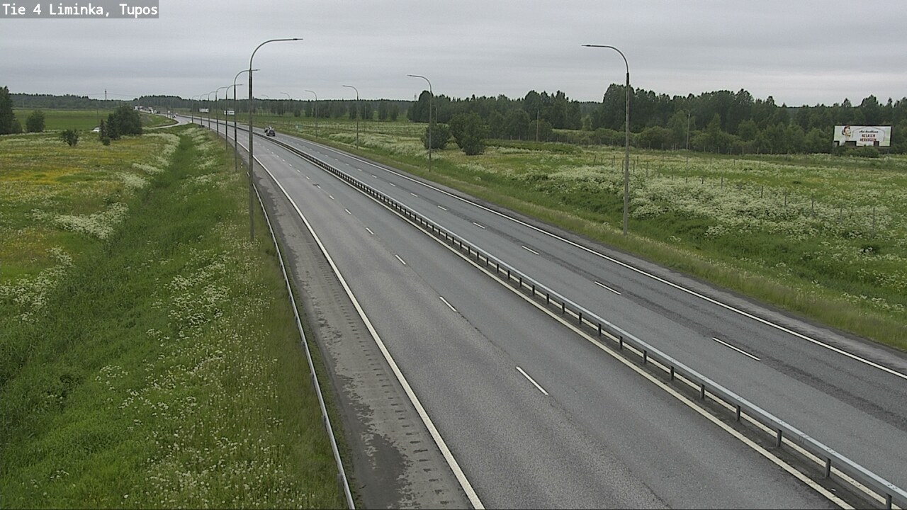 Kelikamerat Kuva Tie 4 Liminka, Tupos, Liminka, Pohjois-Pohjanmaa