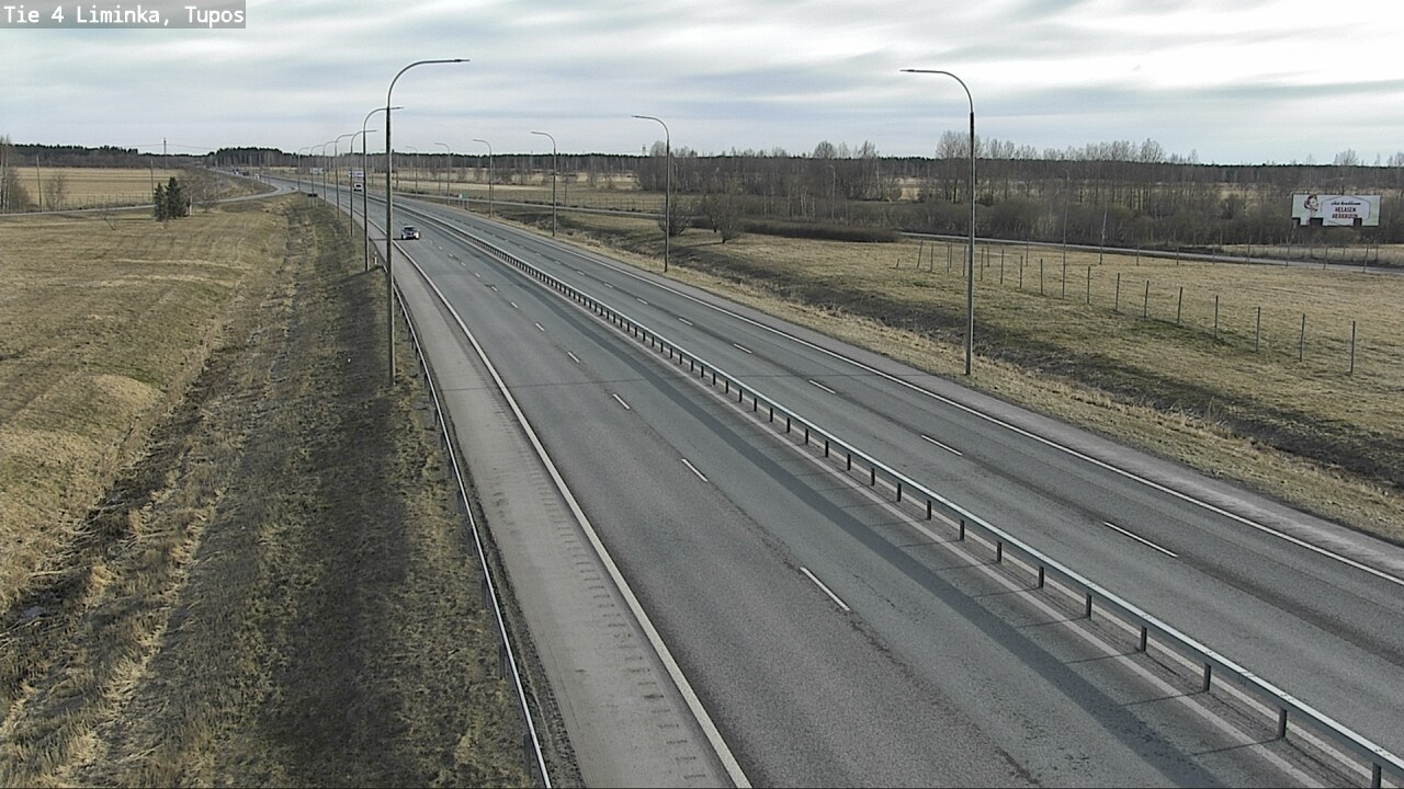 Weather Camera Image Väg 4 Limingo, Tupos, Liminka, Pohjois-Pohjanmaa