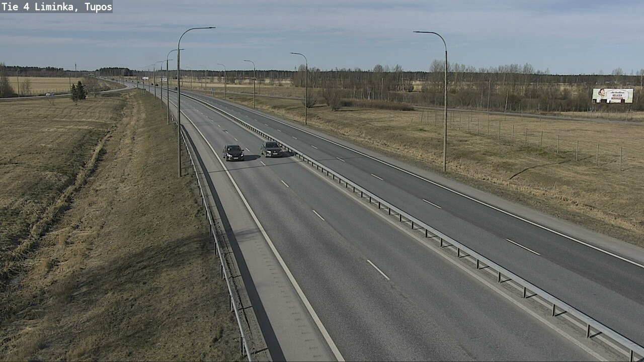 Weather Camera Image Väg 4 Limingo, Tupos, Liminka, Pohjois-Pohjanmaa