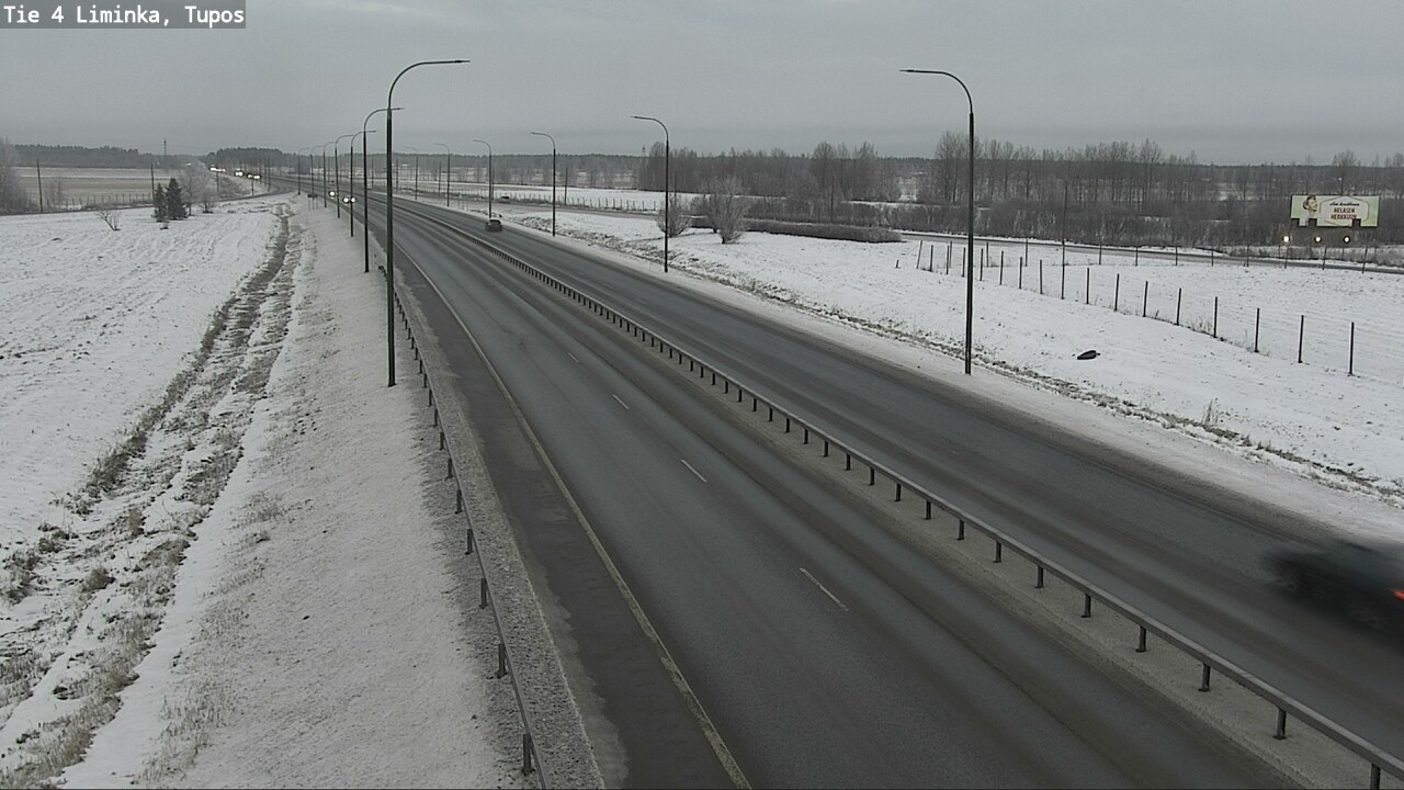 Weather Camera Image Road 4 Liminka, Tupos, Liminka, Pohjois-Pohjanmaa