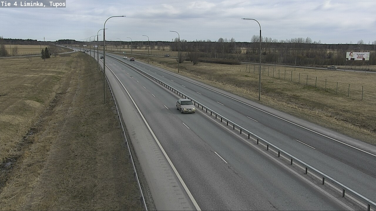 Weather Camera Image Väg 4 Limingo, Tupos, Liminka, Pohjois-Pohjanmaa