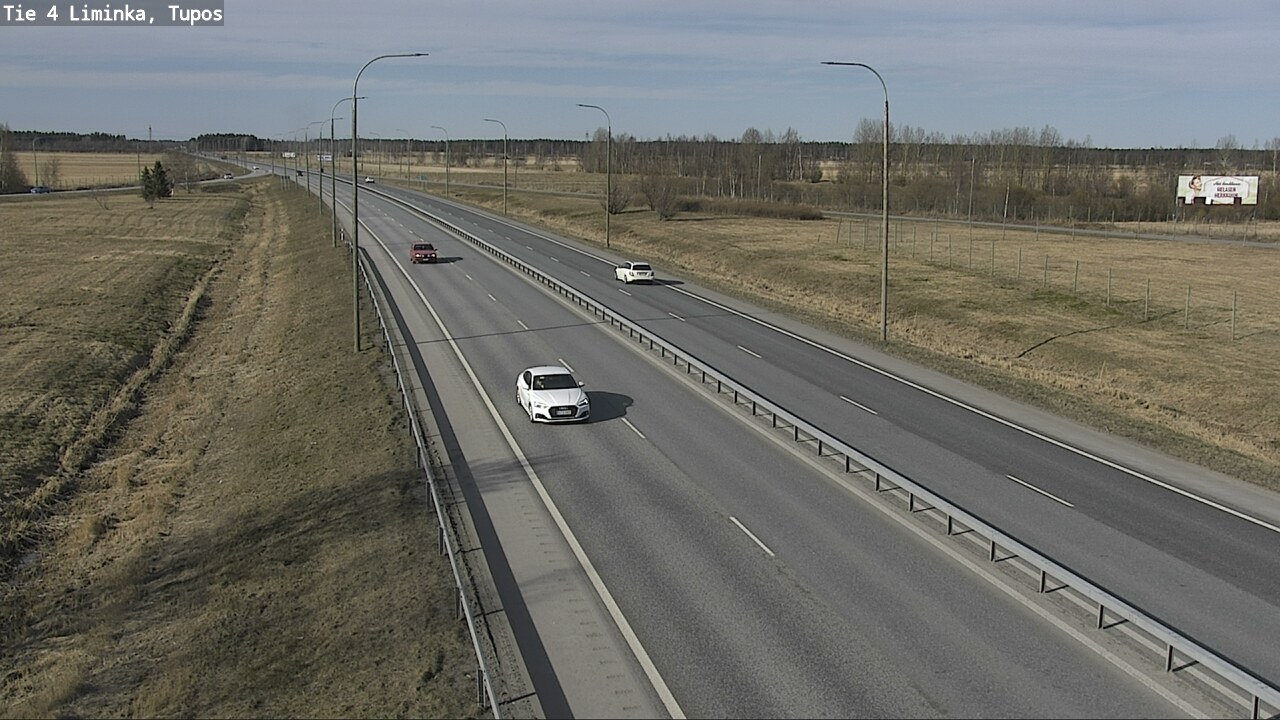 Weather Camera Image Väg 4 Limingo, Tupos, Liminka, Pohjois-Pohjanmaa
