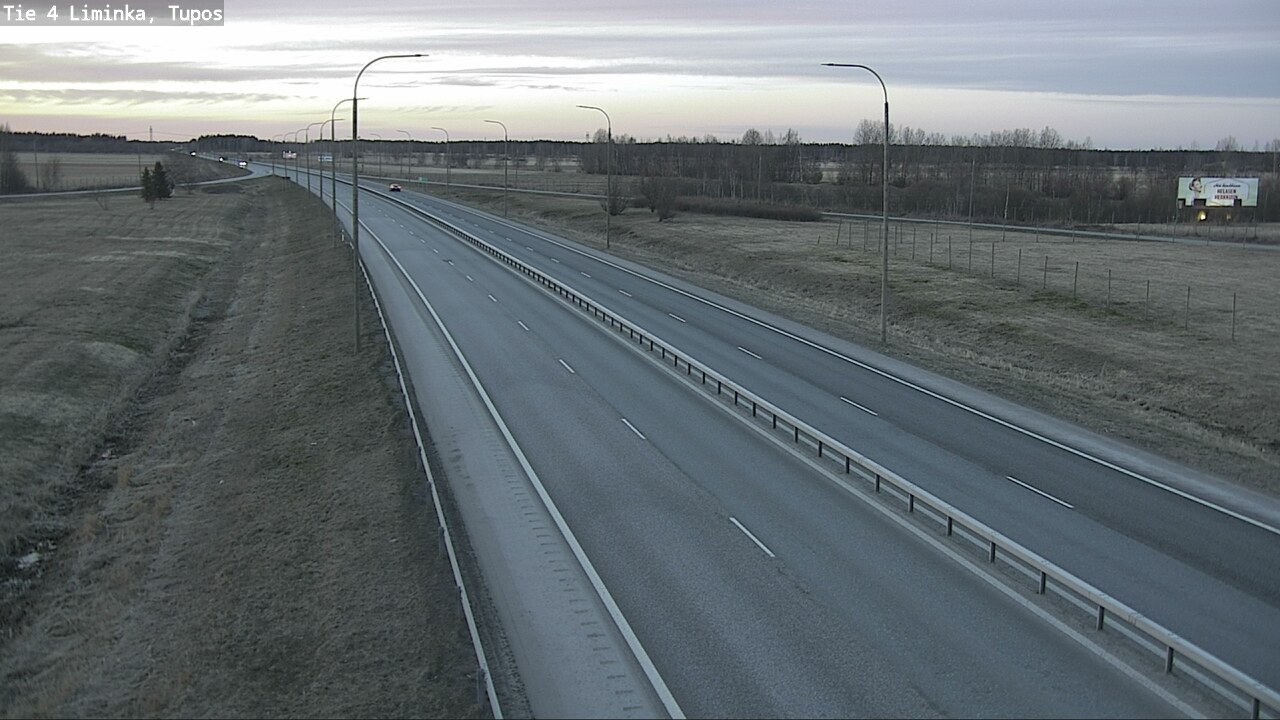 Weather Camera Image Väg 4 Limingo, Tupos, Liminka, Pohjois-Pohjanmaa