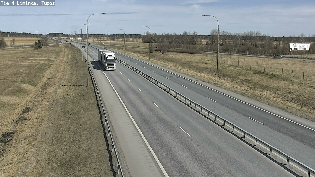 Weather Camera Image Väg 4 Limingo, Tupos, Liminka, Pohjois-Pohjanmaa