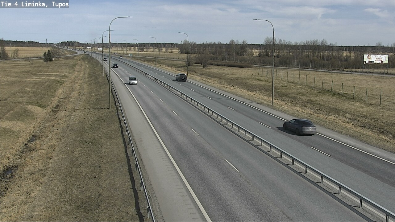 Weather Camera Image Väg 4 Limingo, Tupos, Liminka, Pohjois-Pohjanmaa