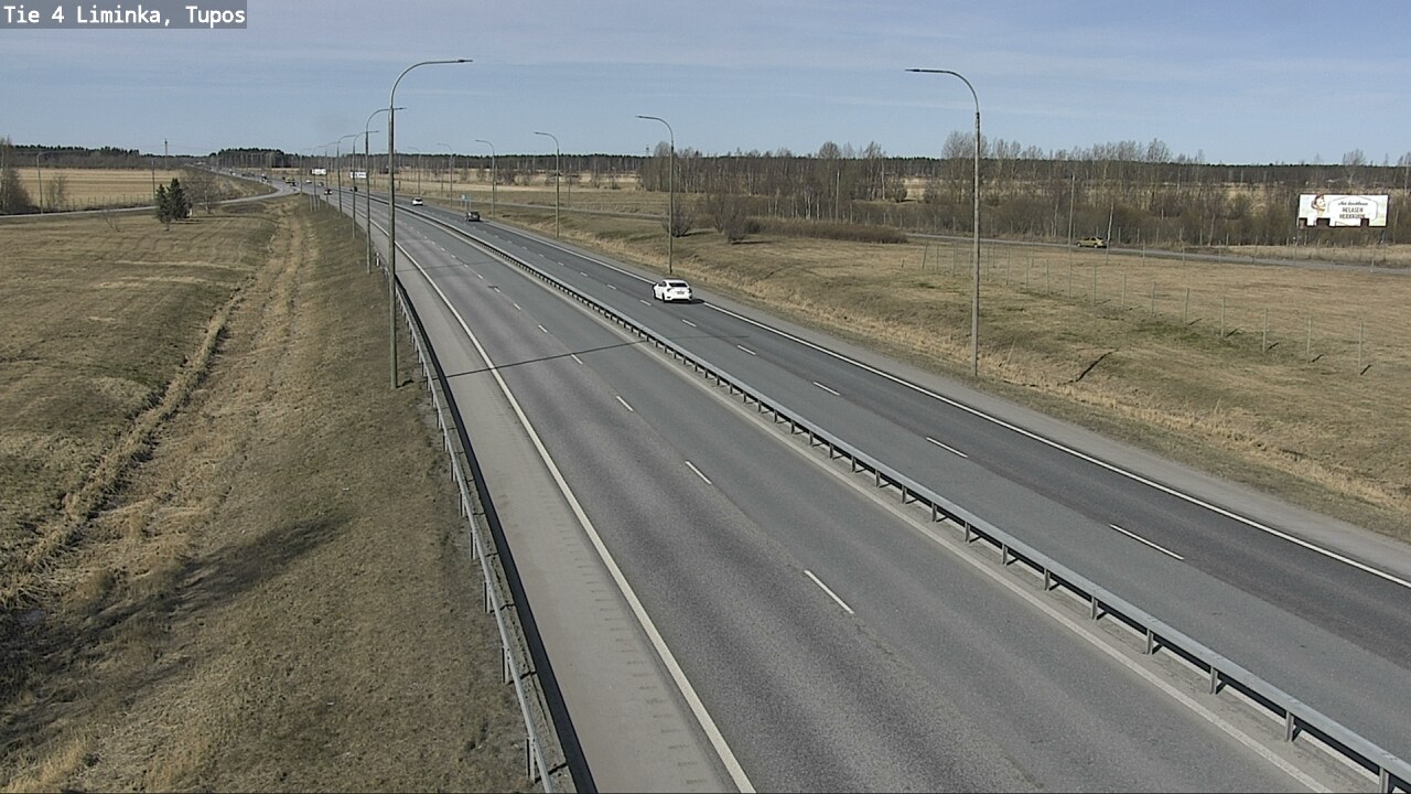 Weather Camera Image Väg 4 Limingo, Tupos, Liminka, Pohjois-Pohjanmaa