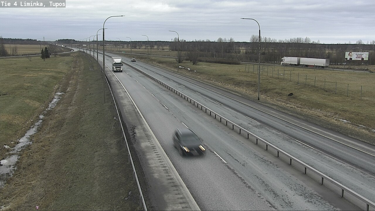 Weather Camera Image Road 4 Liminka, Tupos, Liminka, Pohjois-Pohjanmaa