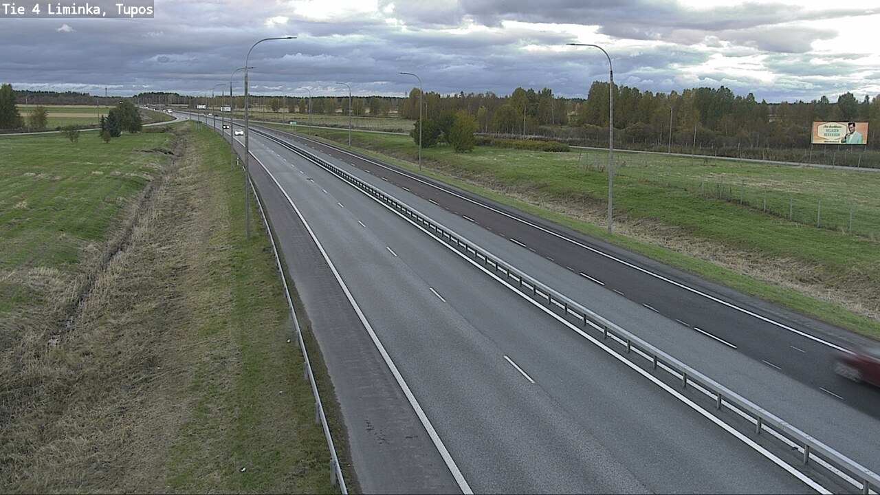 Weather Camera Image Väg 4 Limingo, Tupos, Liminka, Pohjois-Pohjanmaa