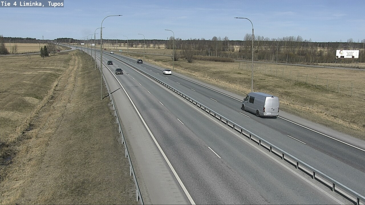 Weather Camera Image Väg 4 Limingo, Tupos, Liminka, Pohjois-Pohjanmaa