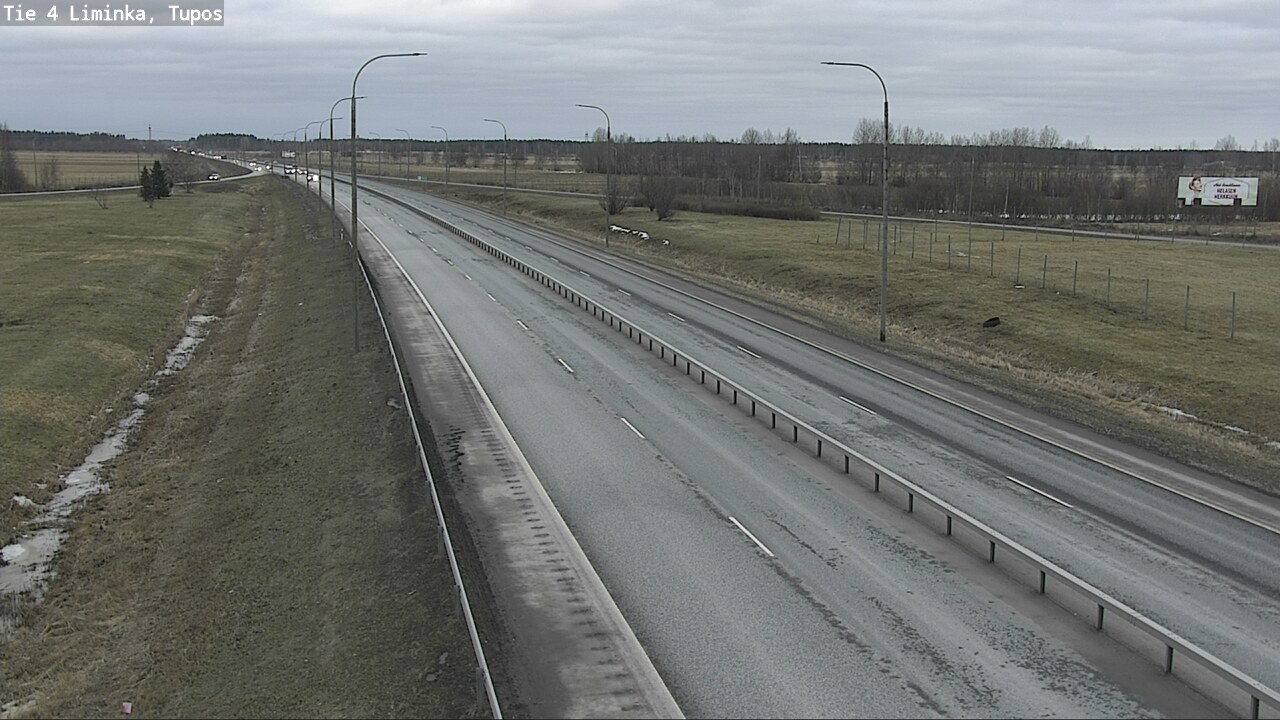 Weather Camera Image Väg 4 Limingo, Tupos, Liminka, Pohjois-Pohjanmaa