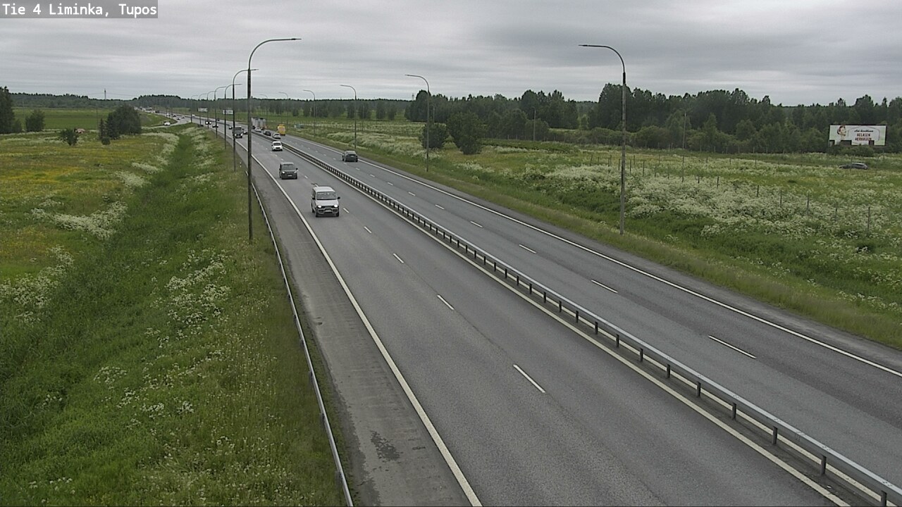 Weather Camera Image Väg 4 Limingo, Tupos, Liminka, Pohjois-Pohjanmaa