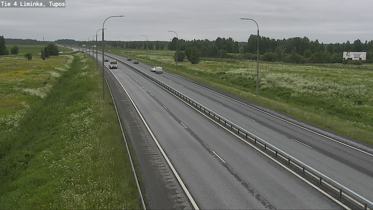 Kelikamerat Kuva Tie 4 Liminka, Tupos, Liminka, Pohjois-Pohjanmaa