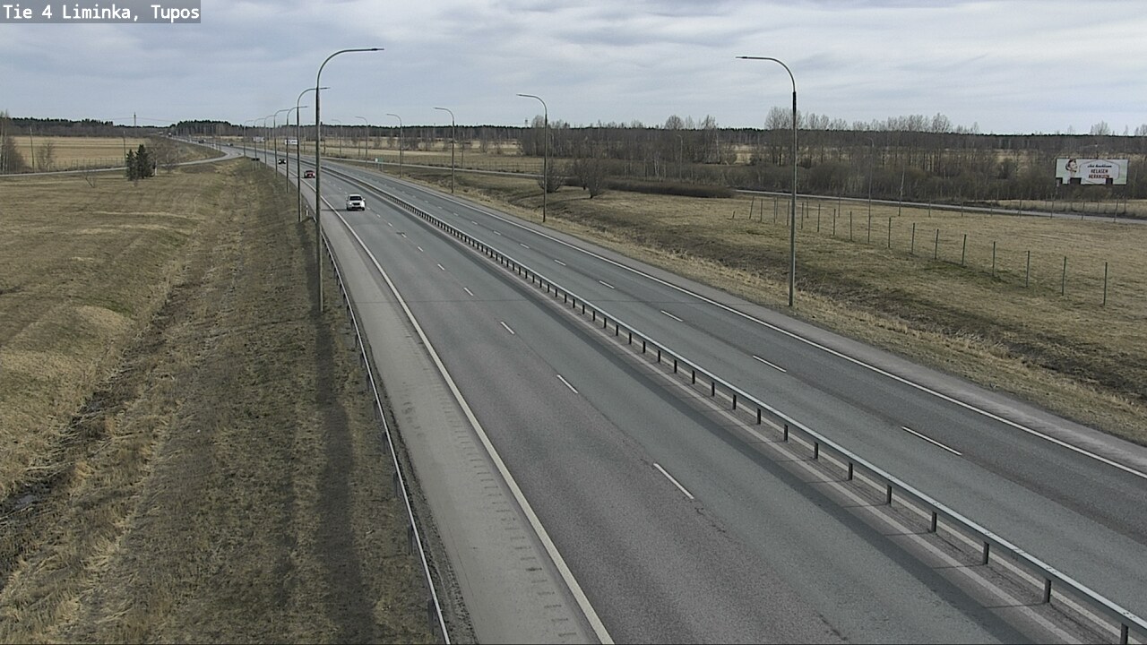 Weather Camera Image Väg 4 Limingo, Tupos, Liminka, Pohjois-Pohjanmaa