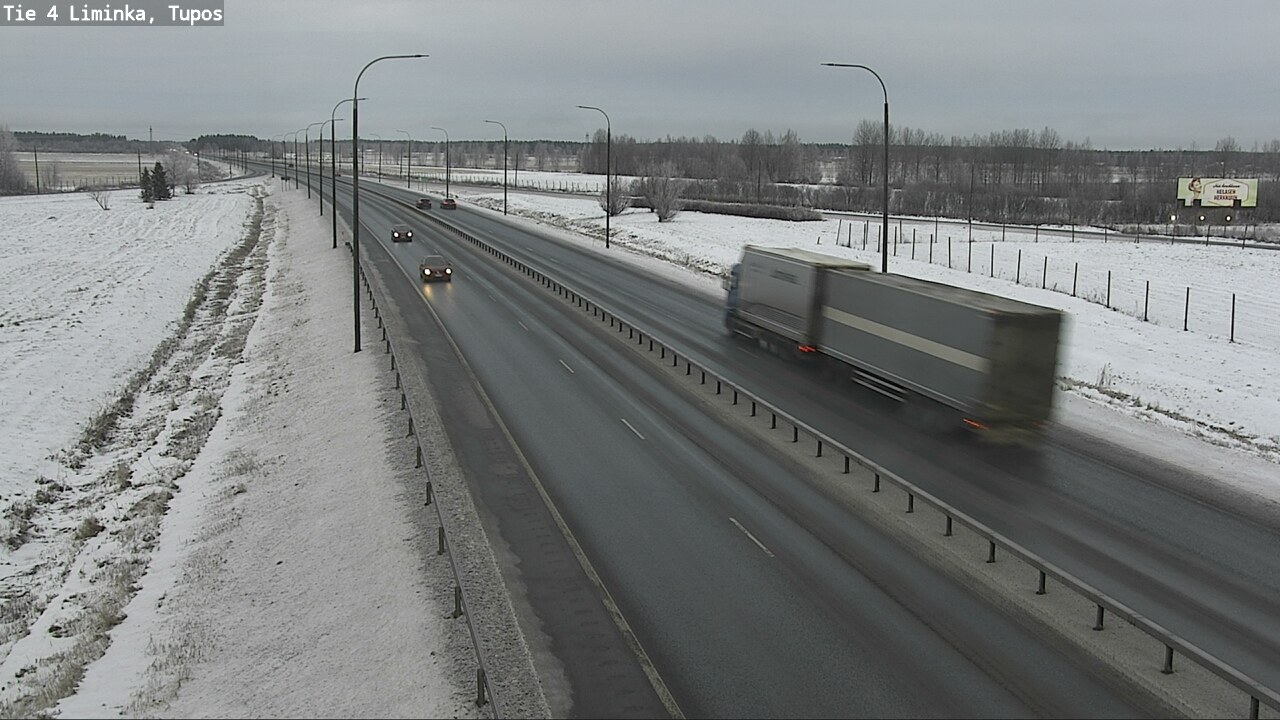 Weather Camera Image Road 4 Liminka, Tupos, Liminka, Pohjois-Pohjanmaa