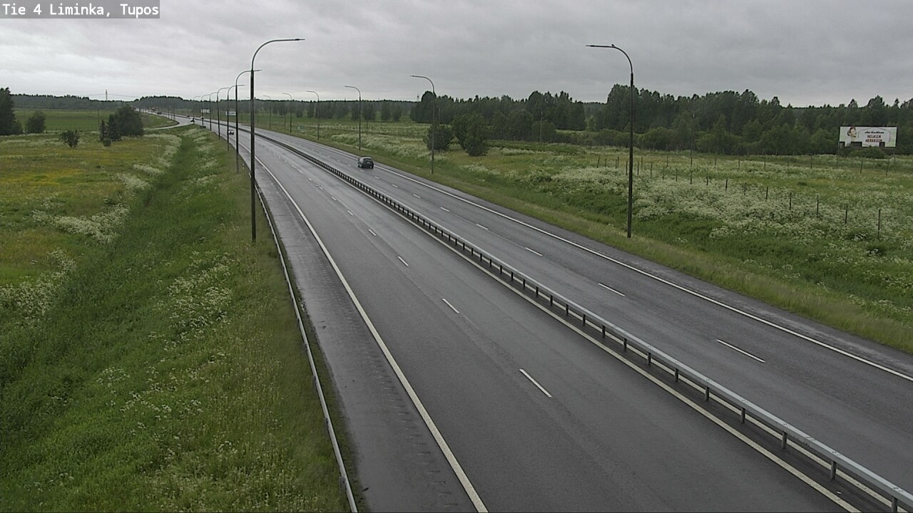 Weather Camera Image Väg 4 Limingo, Tupos, Liminka, Pohjois-Pohjanmaa