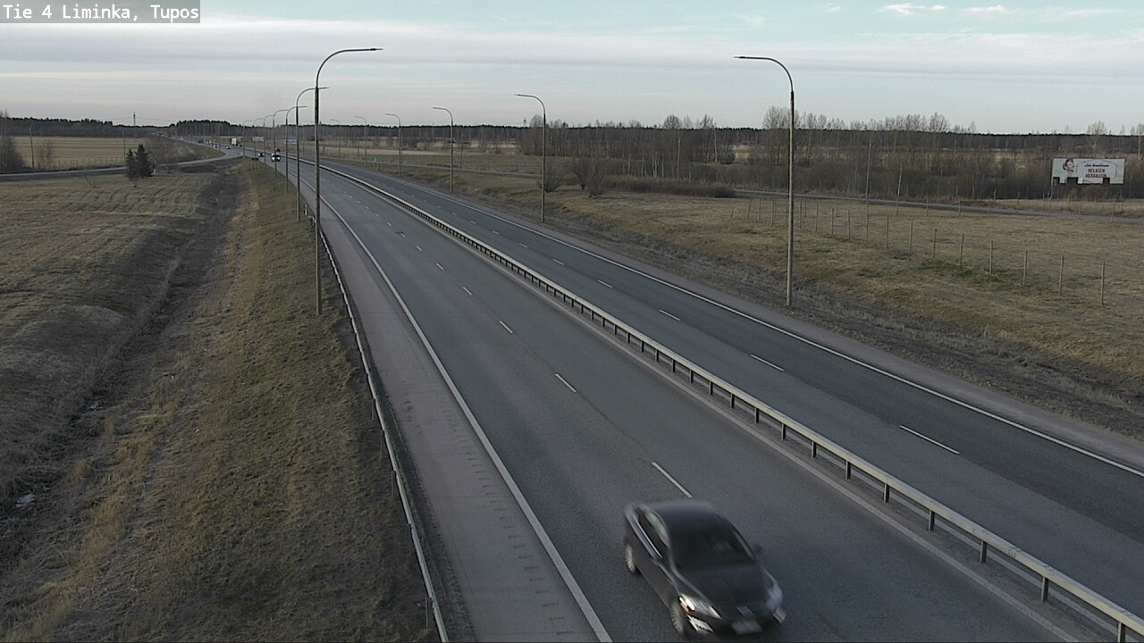 Weather Camera Image Väg 4 Limingo, Tupos, Liminka, Pohjois-Pohjanmaa