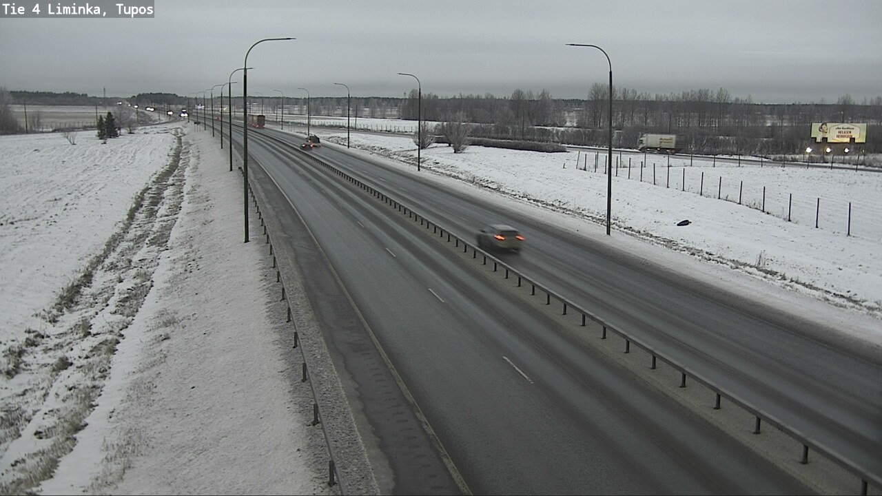 Weather Camera Image Road 4 Liminka, Tupos, Liminka, Pohjois-Pohjanmaa