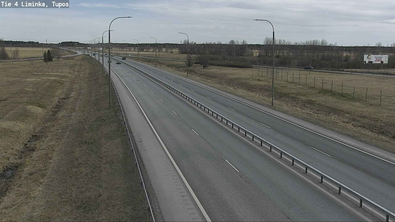 Weather Camera Image Väg 4 Limingo, Tupos, Liminka, Pohjois-Pohjanmaa