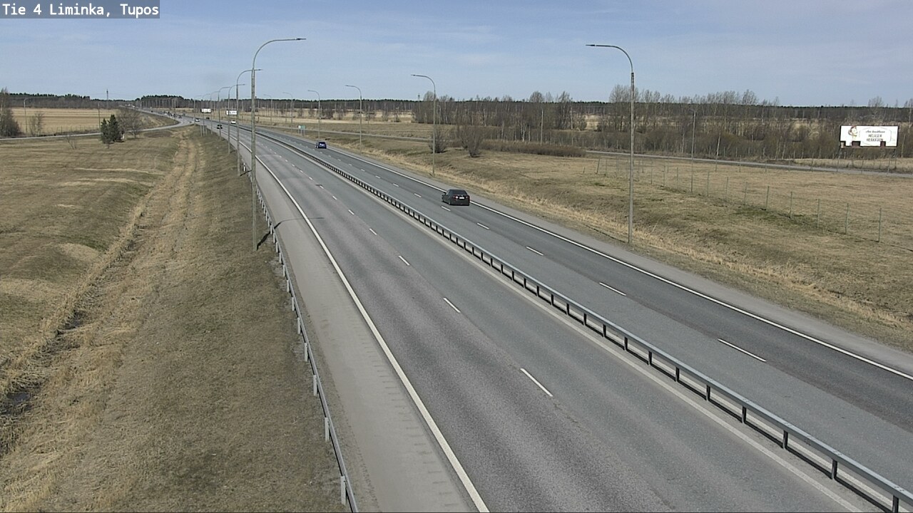 Weather Camera Image Väg 4 Limingo, Tupos, Liminka, Pohjois-Pohjanmaa