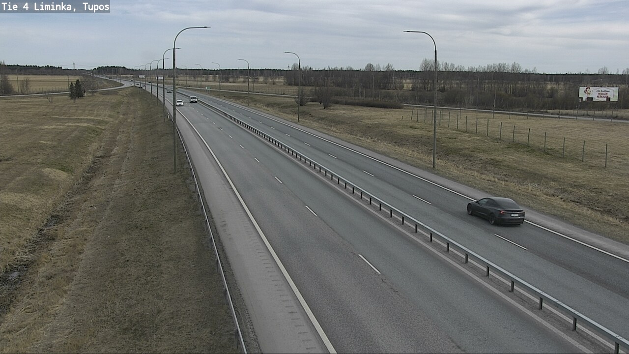 Weather Camera Image Väg 4 Limingo, Tupos, Liminka, Pohjois-Pohjanmaa