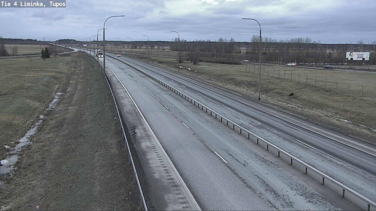 Weather Camera Image Väg 4 Limingo, Tupos, Liminka, Pohjois-Pohjanmaa
