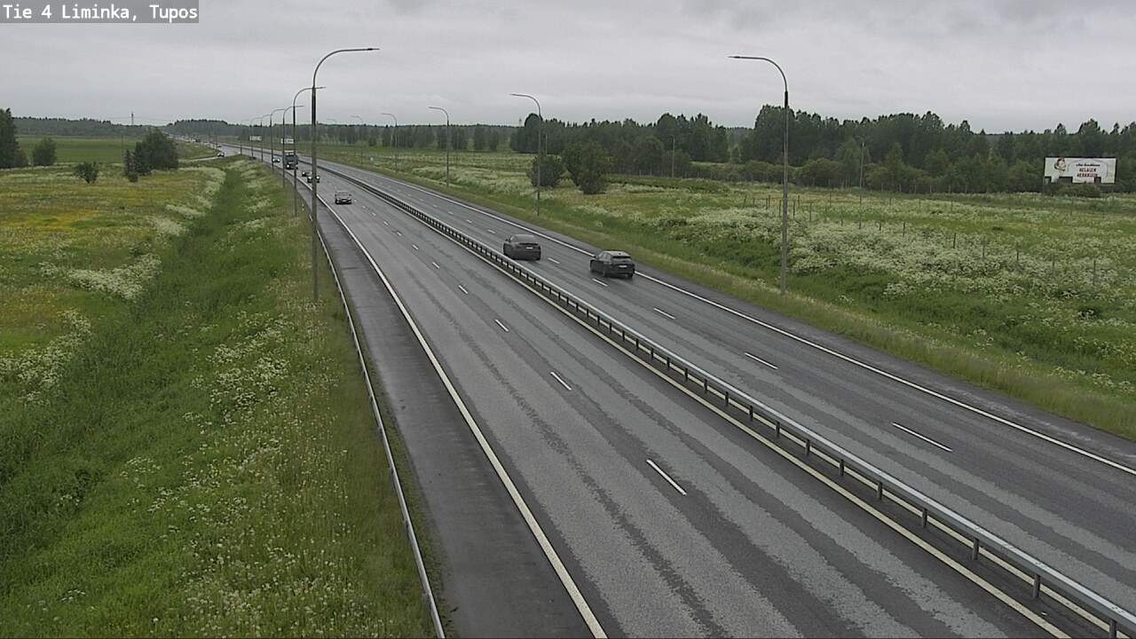 Kelikamerat Kuva Tie 4 Liminka, Tupos, Liminka, Pohjois-Pohjanmaa