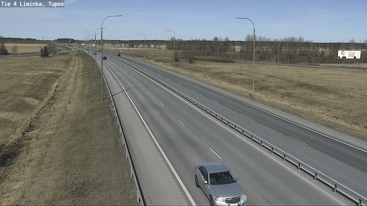 Weather Camera Image Väg 4 Limingo, Tupos, Liminka, Pohjois-Pohjanmaa