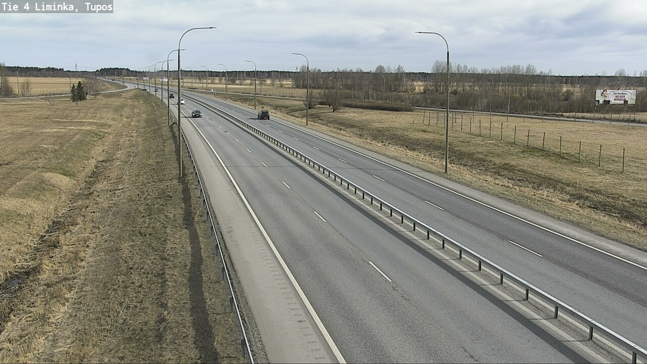 Weather Camera Image Väg 4 Limingo, Tupos, Liminka, Pohjois-Pohjanmaa
